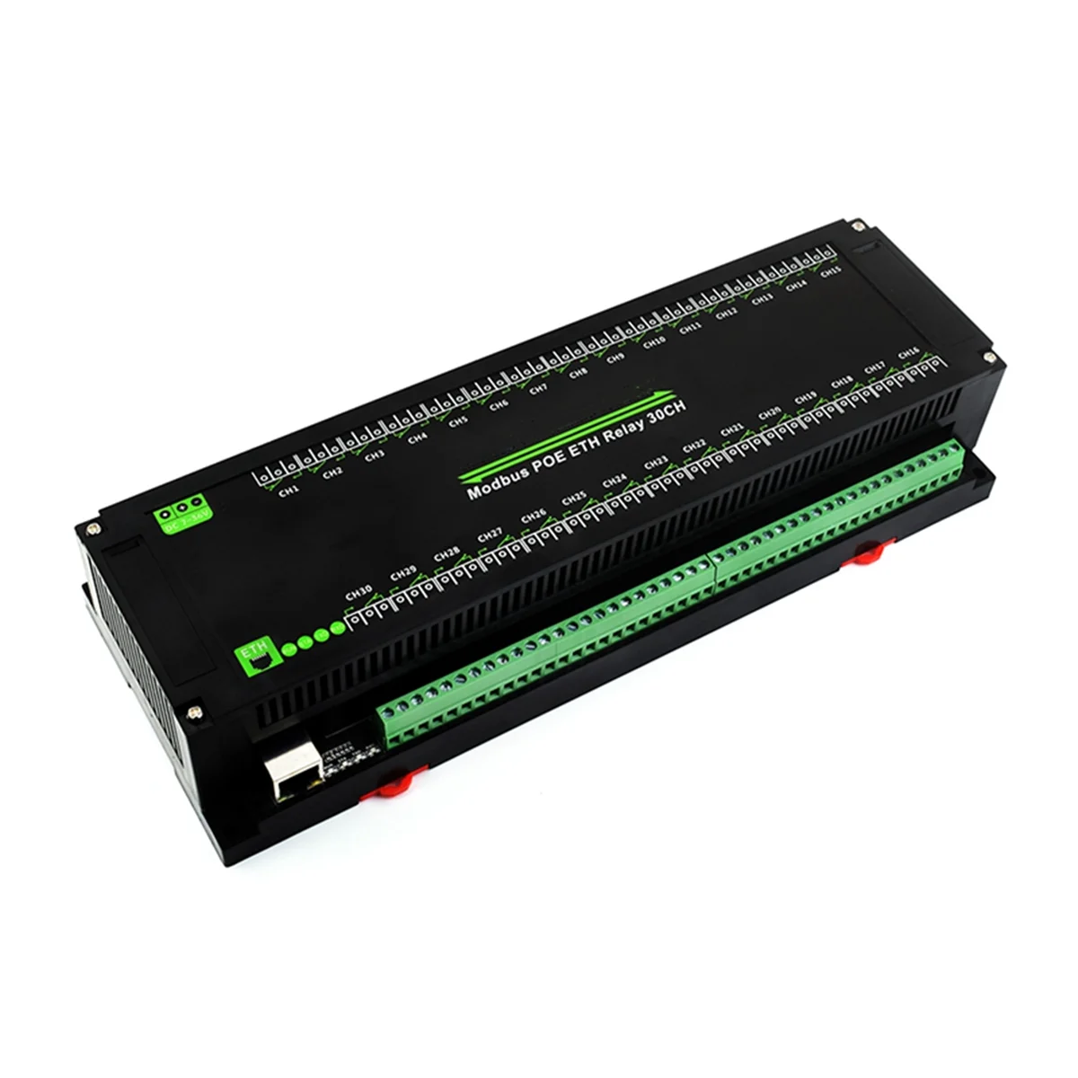 

HOT 30-Ch Ethernet Relay Module, Modbus RTU/Modbus TCP Protocol, PoE Port with Various Isolation Protection Circuits