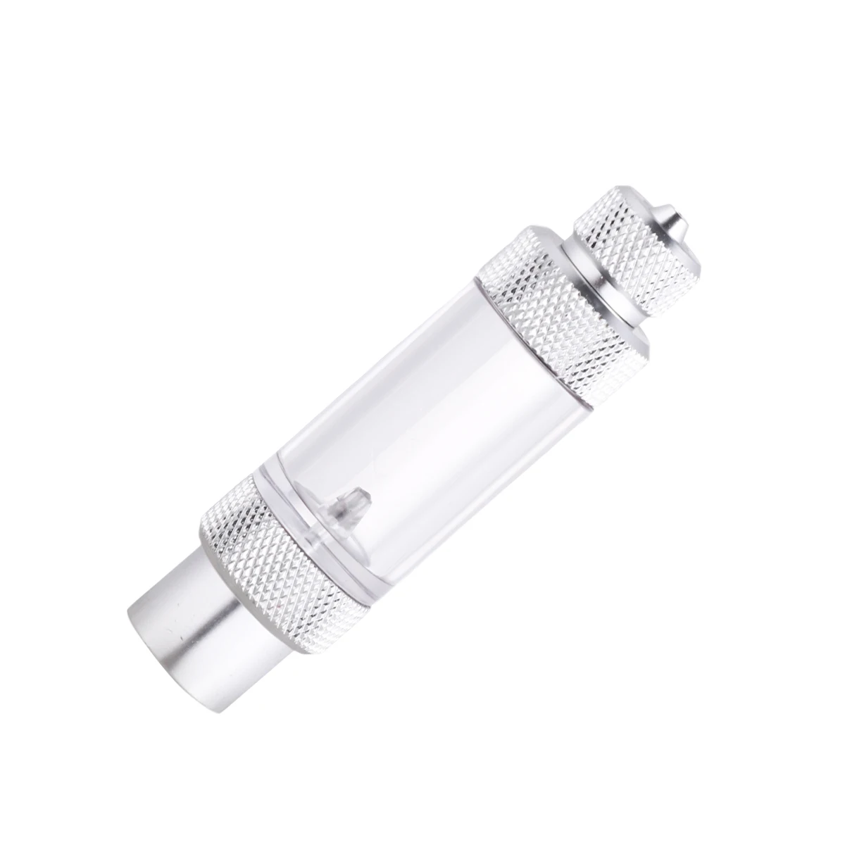 

Aquarium Co2 Bubble Counter Silver Single Head Non-Return Quick Screw Carbon Dioxide Measure Device Prevent Backflow Protect