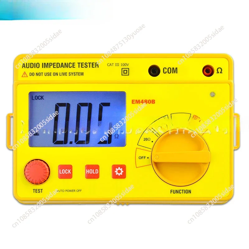 Digital Insulation Resistance Meters Earth Audio Impedance Tester Handheld Megohmmeter Speaker Voice Resistor Ohmmeter LCD Backl