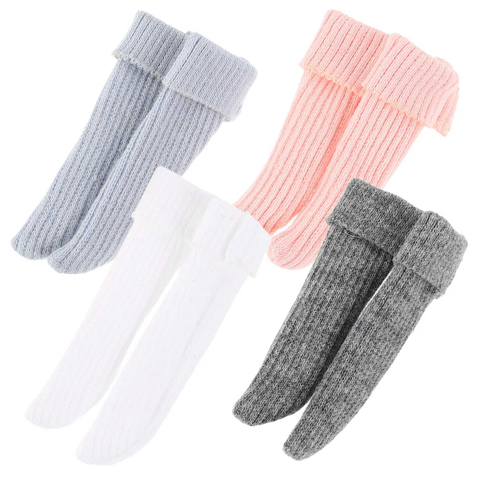 4Pairs Candy Color Socks for Comfortable Soft Fashion Accessories Versatile Daily Party Stylish Looks Mini Clothes