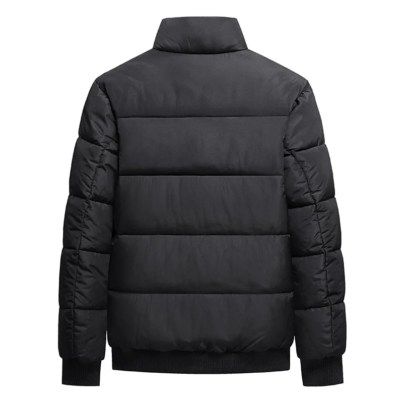8XL Stand Collar Cotton Parkas Men Autumn Winter Thick Padding Baseball Collar Parkas Men Korean Fashion Outerwear Down Coat Man