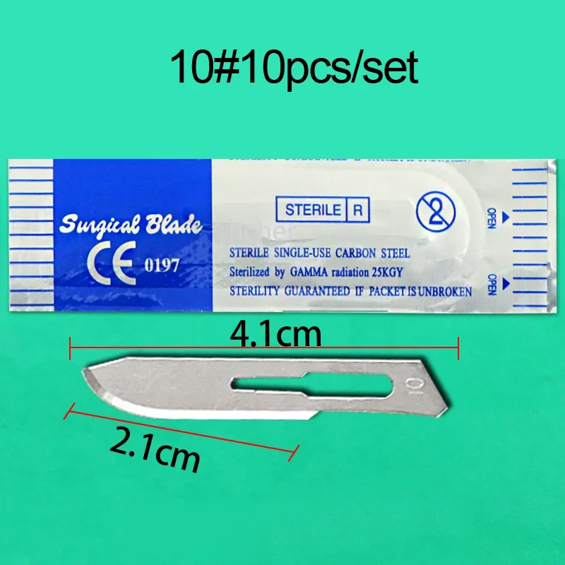 치과 수술용 메스 멸균 블레이드, 치과 의료용 메스 블레이드, 100 개/박스