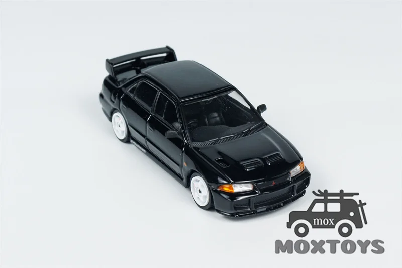 Tarmac Works 1:64 Lancer GSR Evolution III Black Diecast Model Car