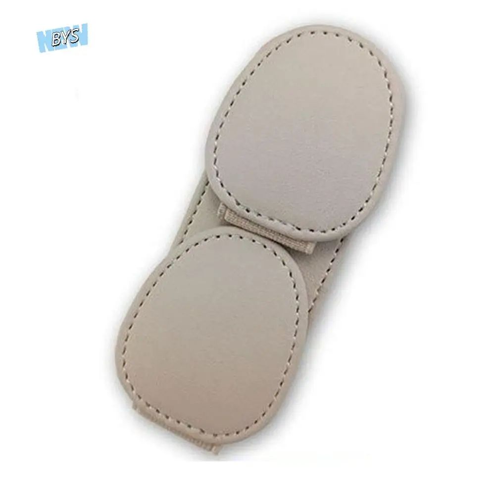 

Magnetic Car Sunglasses Frame PU Leather Double Clip Ticket Card Clip Stable Sun Visor Organizer Eyeglasses Storage Clip Truck