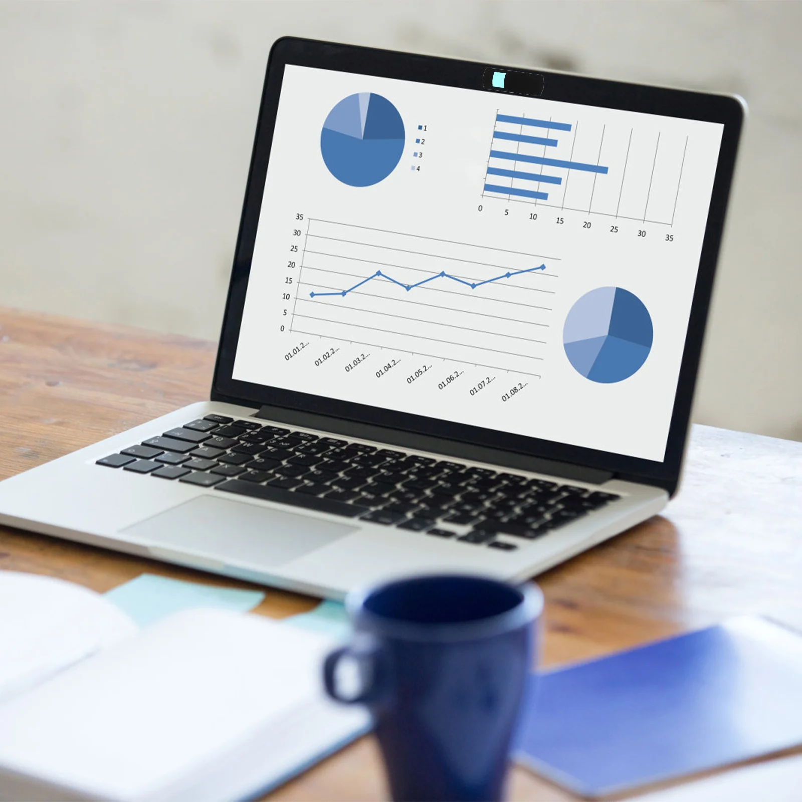 2-teiliger Laptop-Ständer, Sichtschutz, Kamera-Schutzhülle, Slide, Laptops, Computer