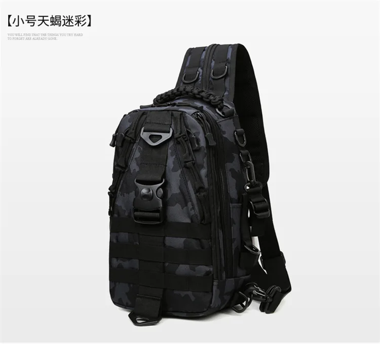 Outdoor Angelgerät Tasche Wasserdicht Wandern Radfahren Reise Rucksack Schulter Taktische Tasche Brust Pack Fisch Lockt Werkzeuge Rucksack – Detail 19