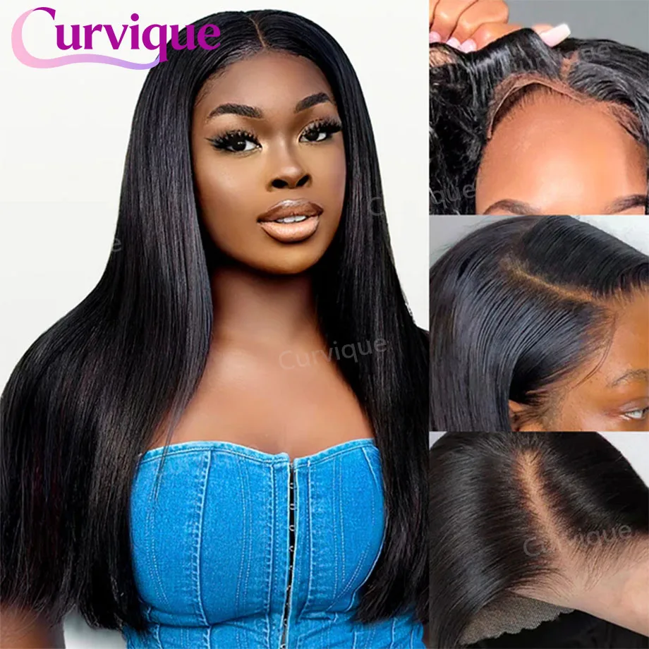 

Прямой парик из натуральных волос без клея, прямой, с HD-швейцарским кружевом 13x4 и 13x6, предварительно вырезанный, бразильский, готовый к носке, без клея