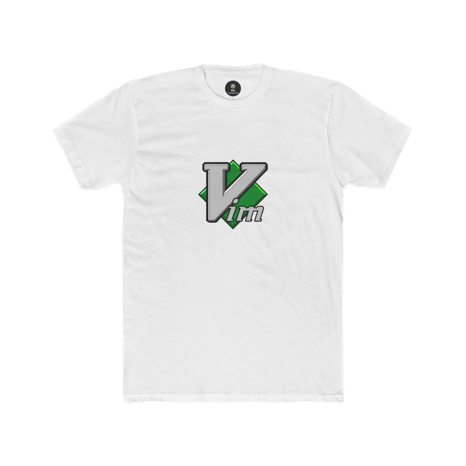 Vim Logo T Shirt Programmer Developer Linux Coding DevOps amp Software Engineer Cotton Crew vintage Washed fashion Comfortable