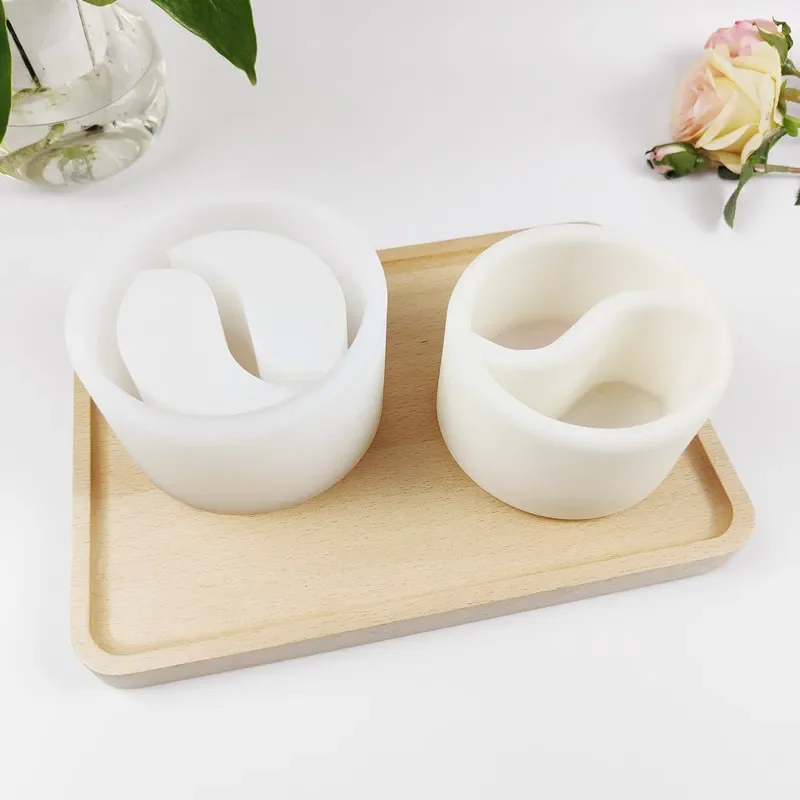 

Succulent Flower Pot Cement Silicone Mold Aromatherapy Gypsum Resin Candle Holder Mould Tool Desktop Storage Molds