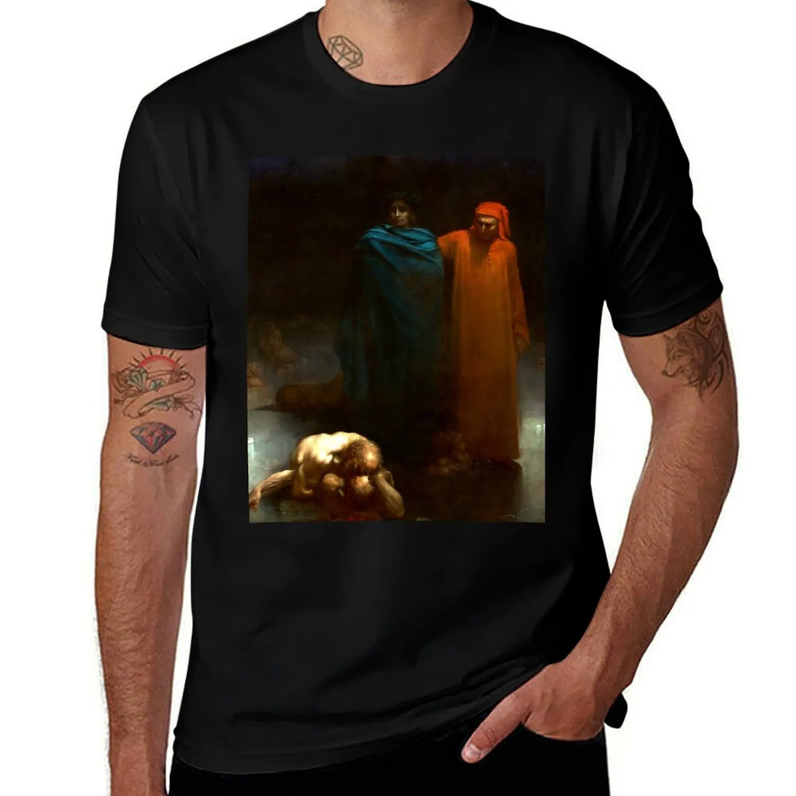 

Gustave Doré - Dante and Virgil in Hell T-Shirt man tshirt t shirts for man graphic vintage T-Shirt