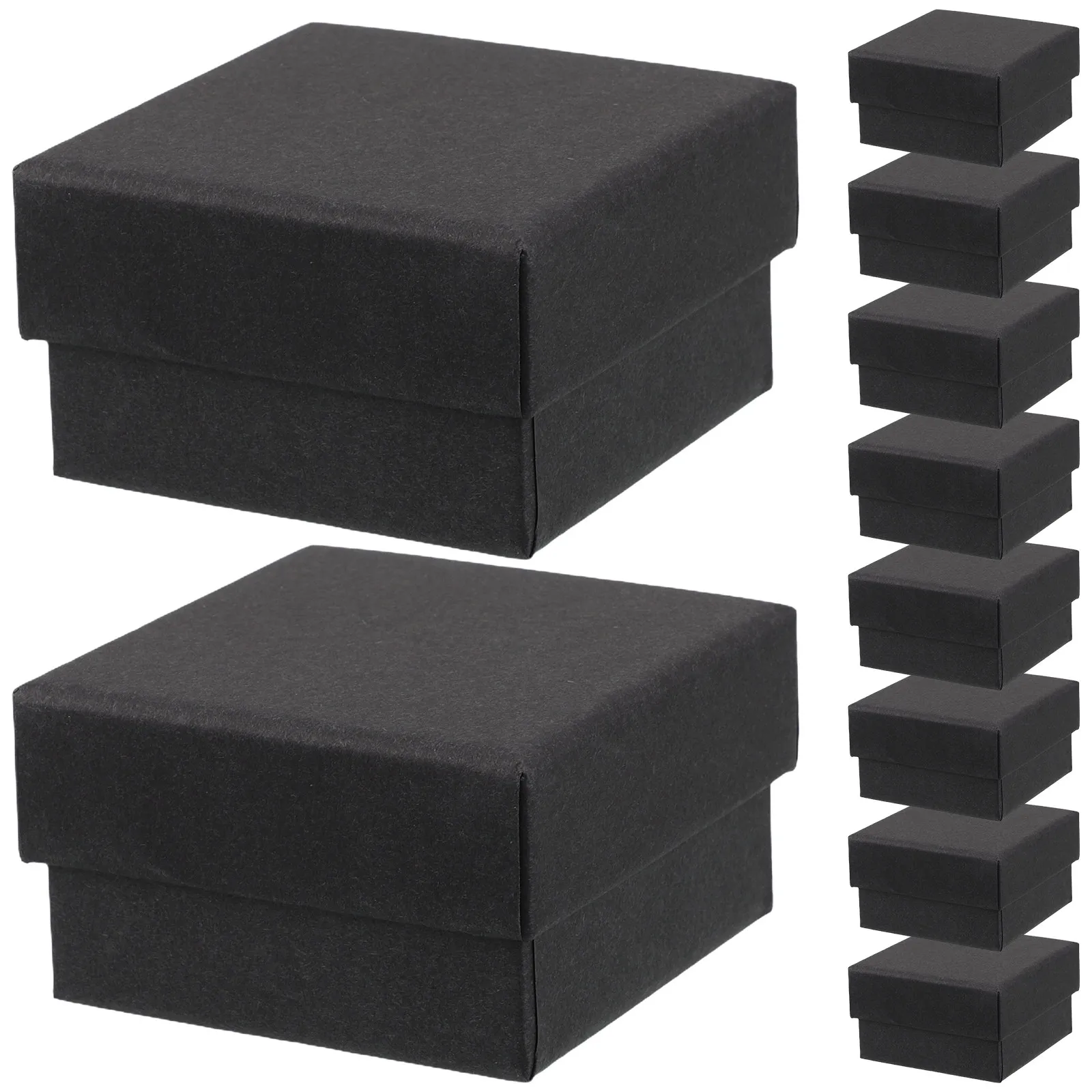 

10 шт. подарочных коробок для ювелирных изделий, маленькие бумажные коробки для демонстрации украшений, держатели для ожерелий, колец, браслетов, футляры для ожерелий