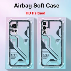 For Meizu 21Note Crystal Case For Meizu 21 Note 21 Pro Air Bag Matte Back Shell For Meizu 20 18S 17 16 Pro Phone Cover