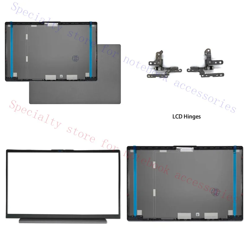 Replacement cover for Ideapad 5 15are05 15itl05 15iil05 15alc05 2020 2021 LCD back cover front bezel hinges cover