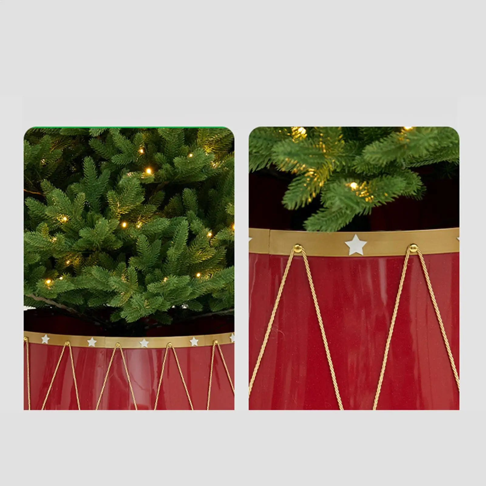

Christmas Tree Collar 65cm Artificial Tree Ring With Festive Snowflake Patterns Gingerbread Tree Circle Skirt Holiday Supplies