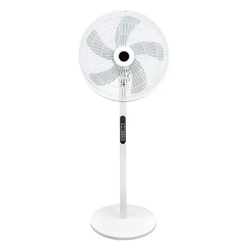 16 Inch Electric Fan Household Floor Type Desktop Remote Control Fan Light Sound Small Shaking Head Industrial Fan