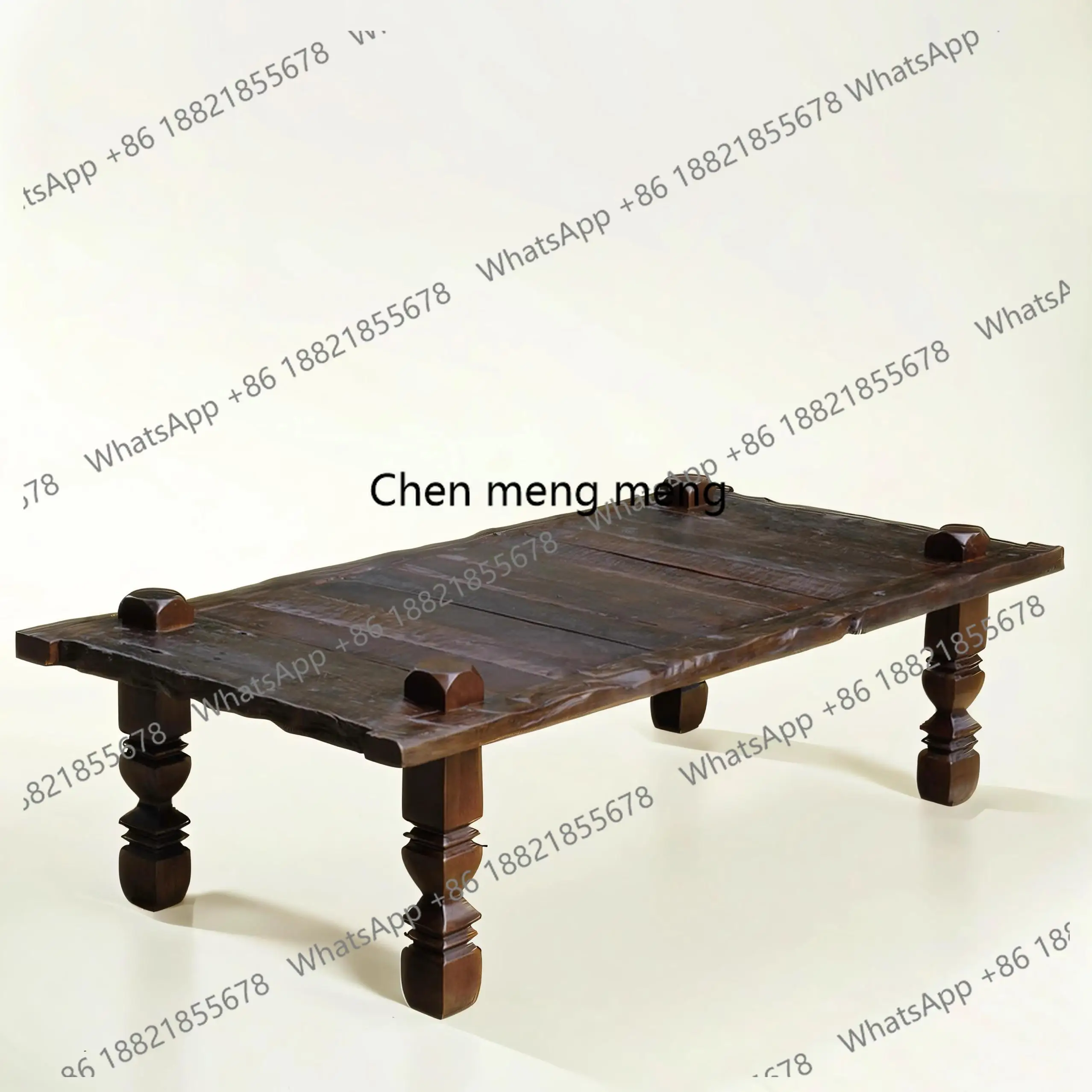 

Old wood renovation living room home, tribal style coffee table, wabi-sabi style coffee table