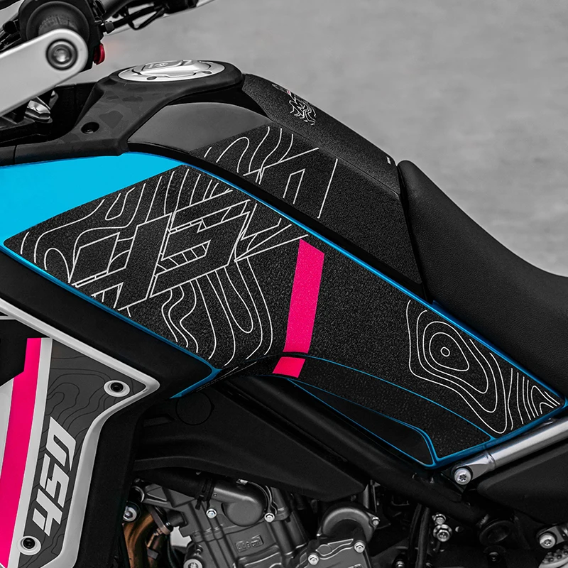 Usado para cfmoto 450 mt kits de adesivos de proteção do tanque de combustível da motocicleta resistente à abrasão decoração decalques acessórios da motocicleta