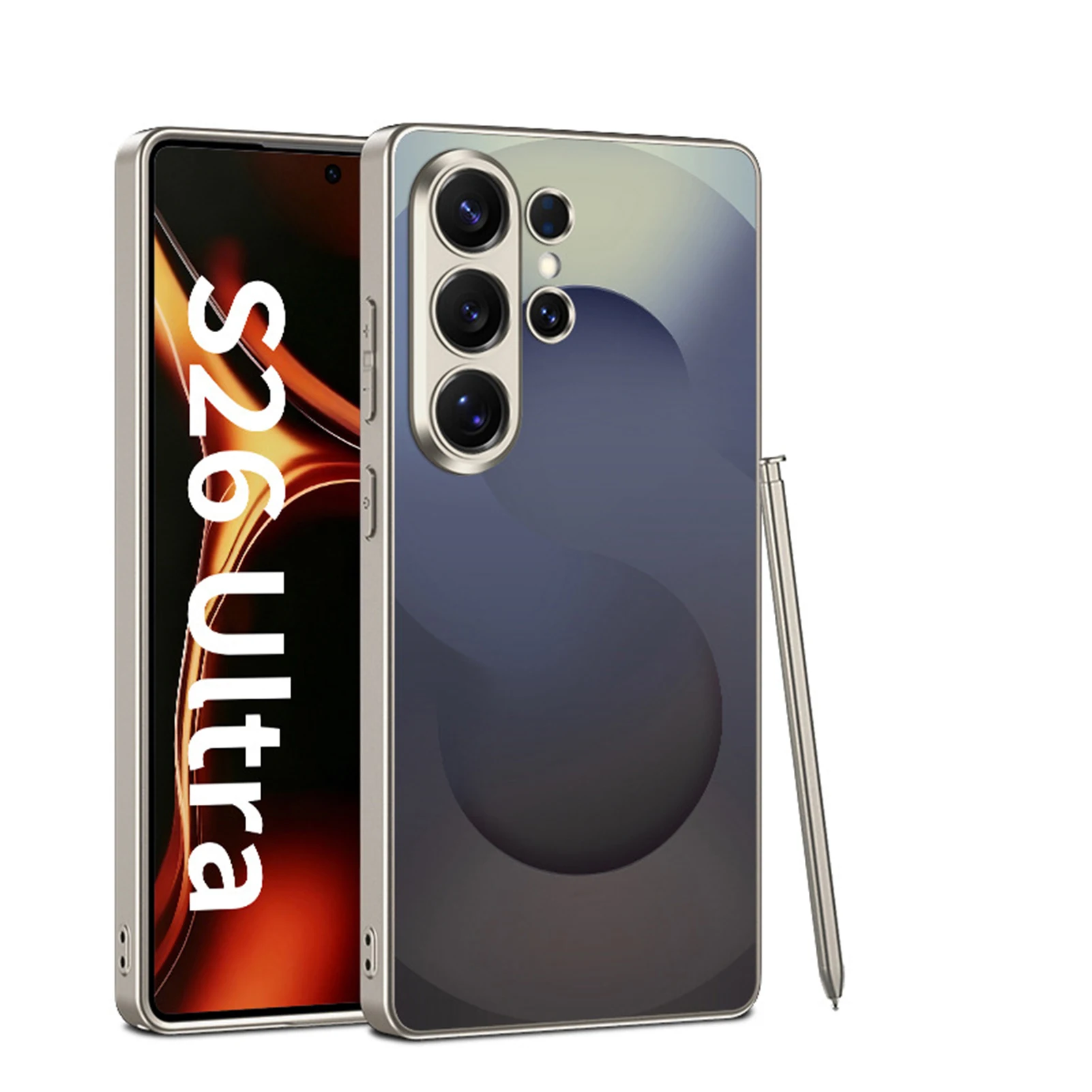 

Ультратонкий матовый чехол для Samsung Galaxy S26 Ultra с защитой камеры и от ударов, стильный матовый противоударный чехол