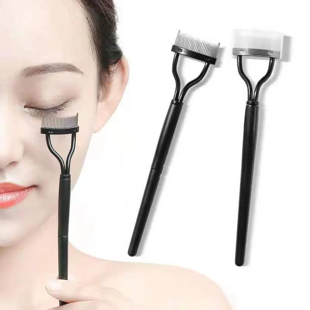 Beauty Makeup Lash Separator Eyelash Curler Foldable Metal Eyelash Brush Comb Mascara Curl Eyelash Brush Comb Makeup Tool