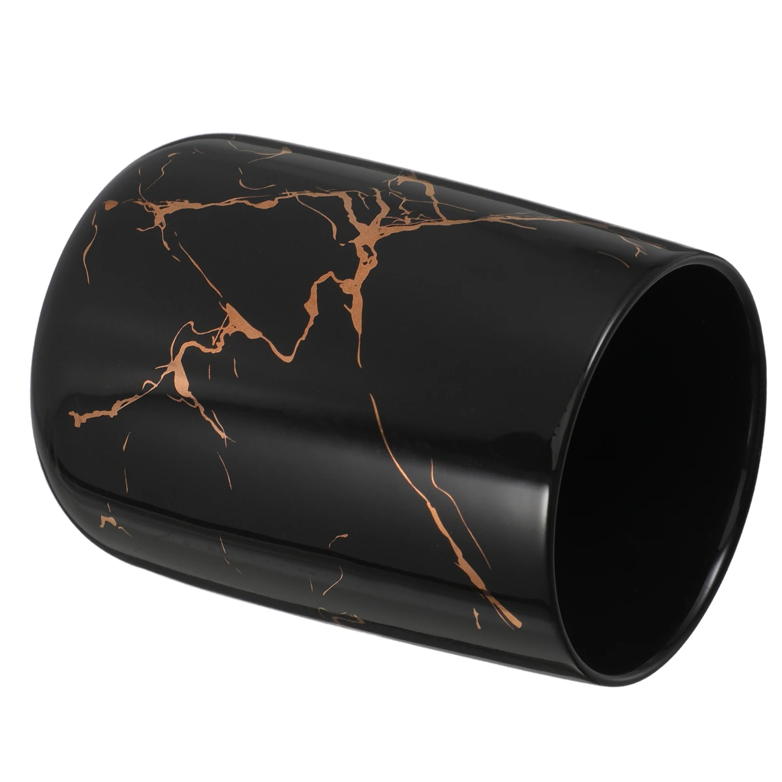 

Marble Pattern Toothbrush Cup Smooth Hard Material Reusable Bathroom Mugs For Home Kitchen Travel Tumbler Brush Holder
