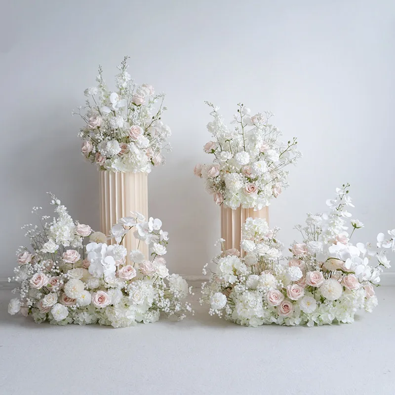 decorazione-per-matrimoni-europei-fila-di-stelle-rosa-chiaro-accessori-per-fotografia-di-eventi-e-cerimonie-composizione-di-fiori-artificiali