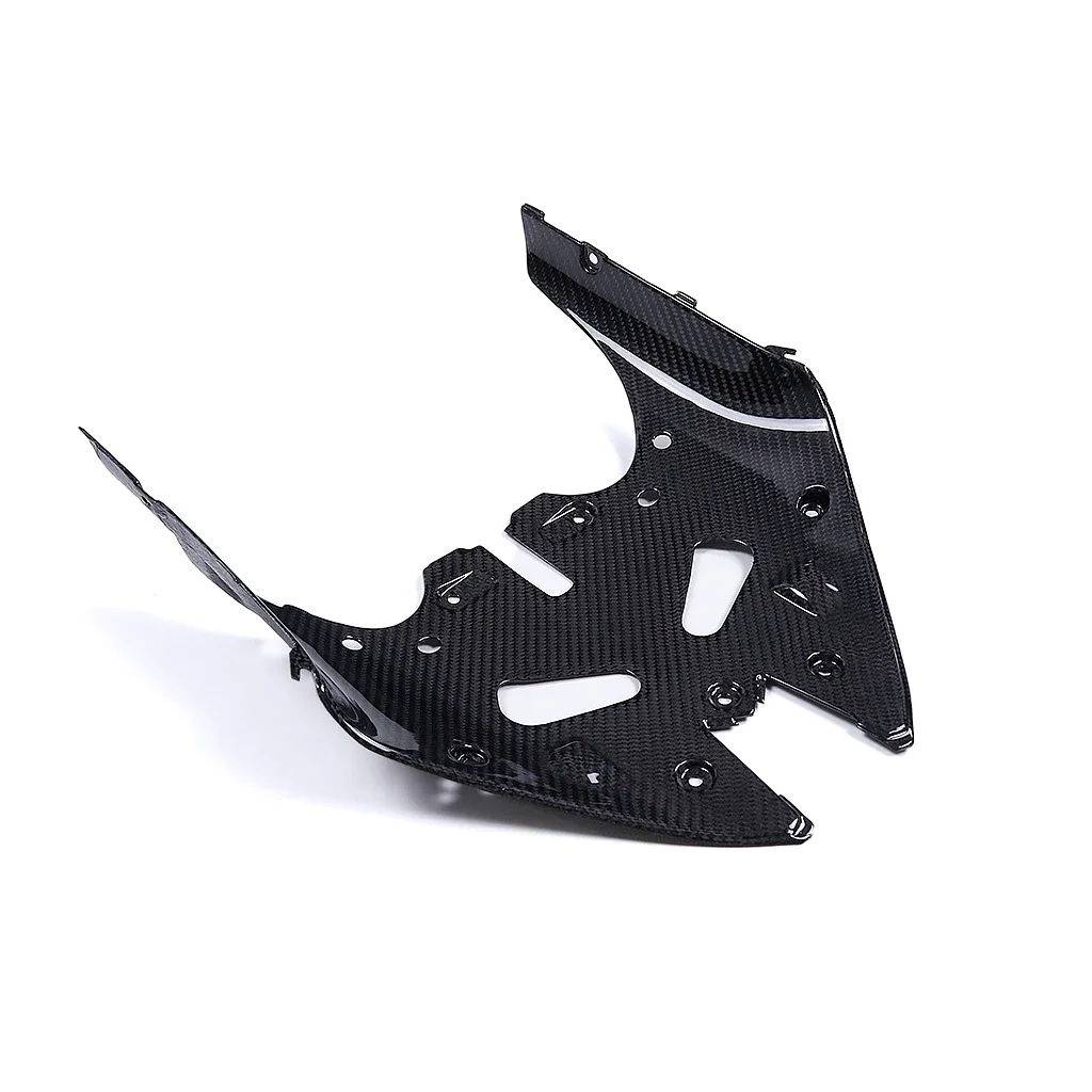 100% Full 3K Real Carbon Fiber Motorcycle Head lower plate Panel Fairing Modification Parts For Kawasaki ZX6R ZX-6R 2024