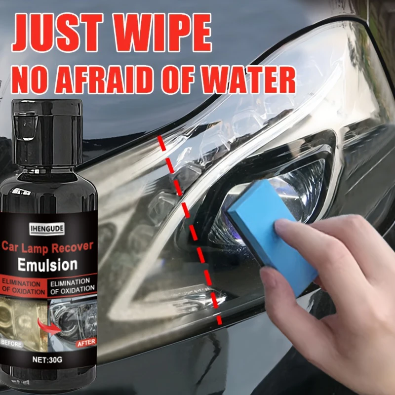 1 Piece 30g Car Headlight Restoration and Polishing Kit - Scratch Remover and Oxidation Cleaning Repair Paste, Car Body Polishing Paste, Suitable for Headlight Components