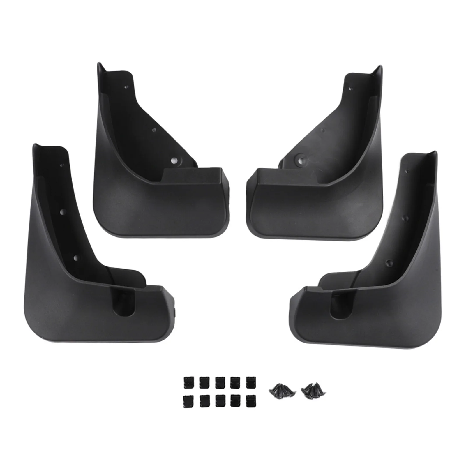 For Muddy Roads Car Mud Flaps Mud Guard Wheel Arch Fender ABS Construction Front And Rear Sizes Non-deformable