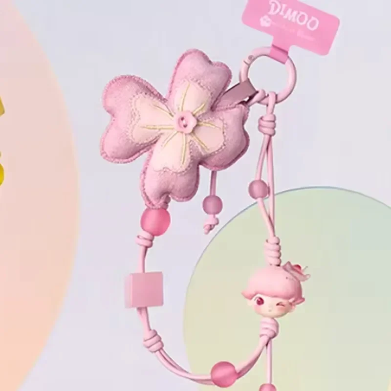 POPMART DIMOO MOMENTS IN BLOOM Series Pendant Blind Box Original Toys Guess Bag Mystery Box Doll Anime Figure Ornament