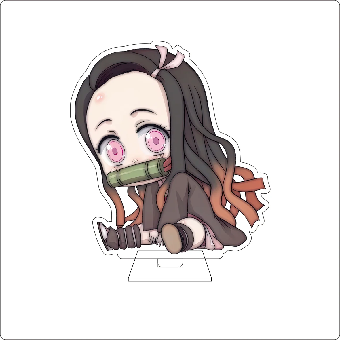 10CM Anime Demon Cosplay Cute Acrylic Figure Stand Plate Tomioka Giyuu Rengoku Senjuro Ornaments Gifts view 2