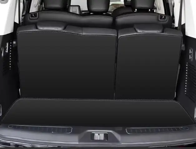 Custom ful set car trunk mats for Nissan Patrol Y62 2024-2011 8 seats cargo liner mat boot carpets cover for Patrol 2019 view 6