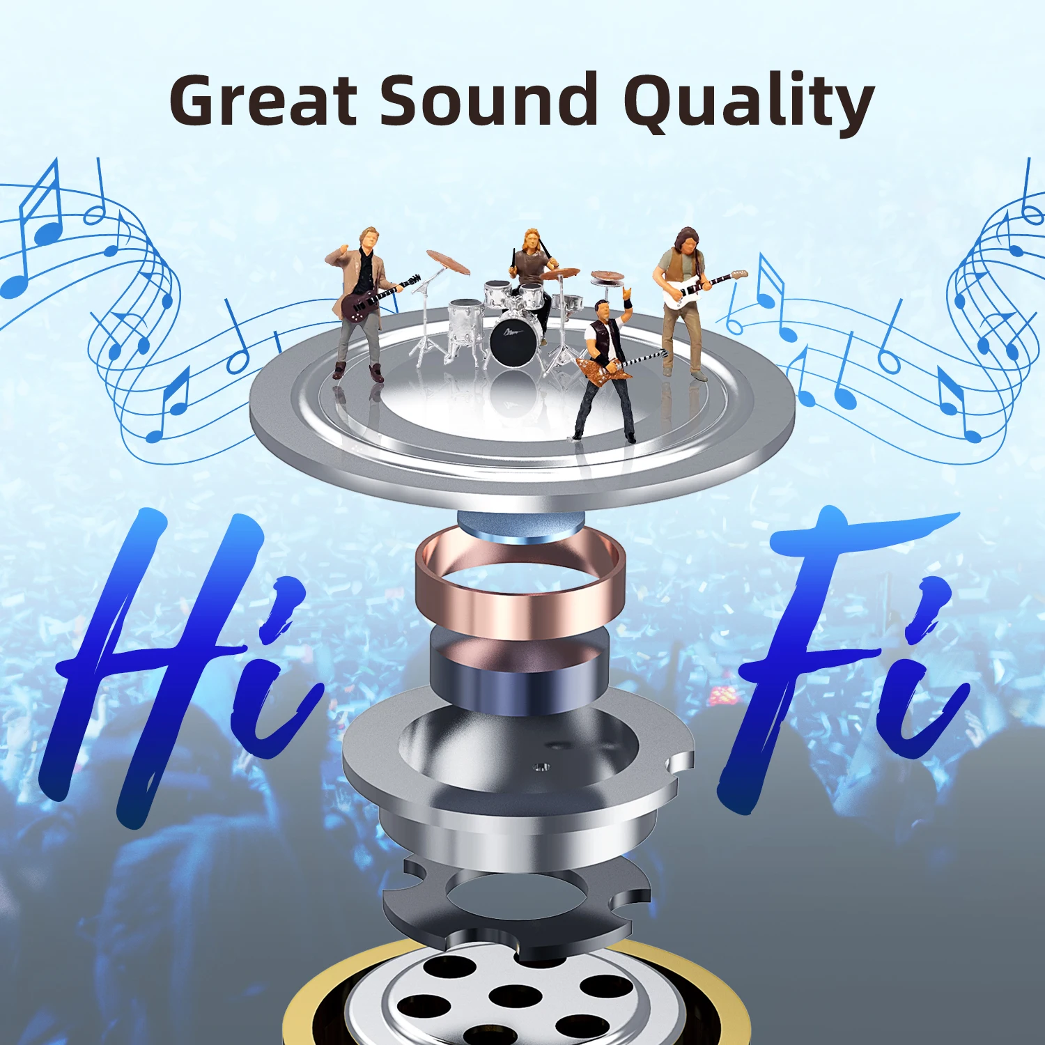 KBEAR KW1 Wooden Single DD In-Ear HiFi Earbuds 8MM COMPOSITE DYNAMIC OFC SILVER-PLATED CABLE LIGHTING/TYPE-C/3.5MM OPTIONAL