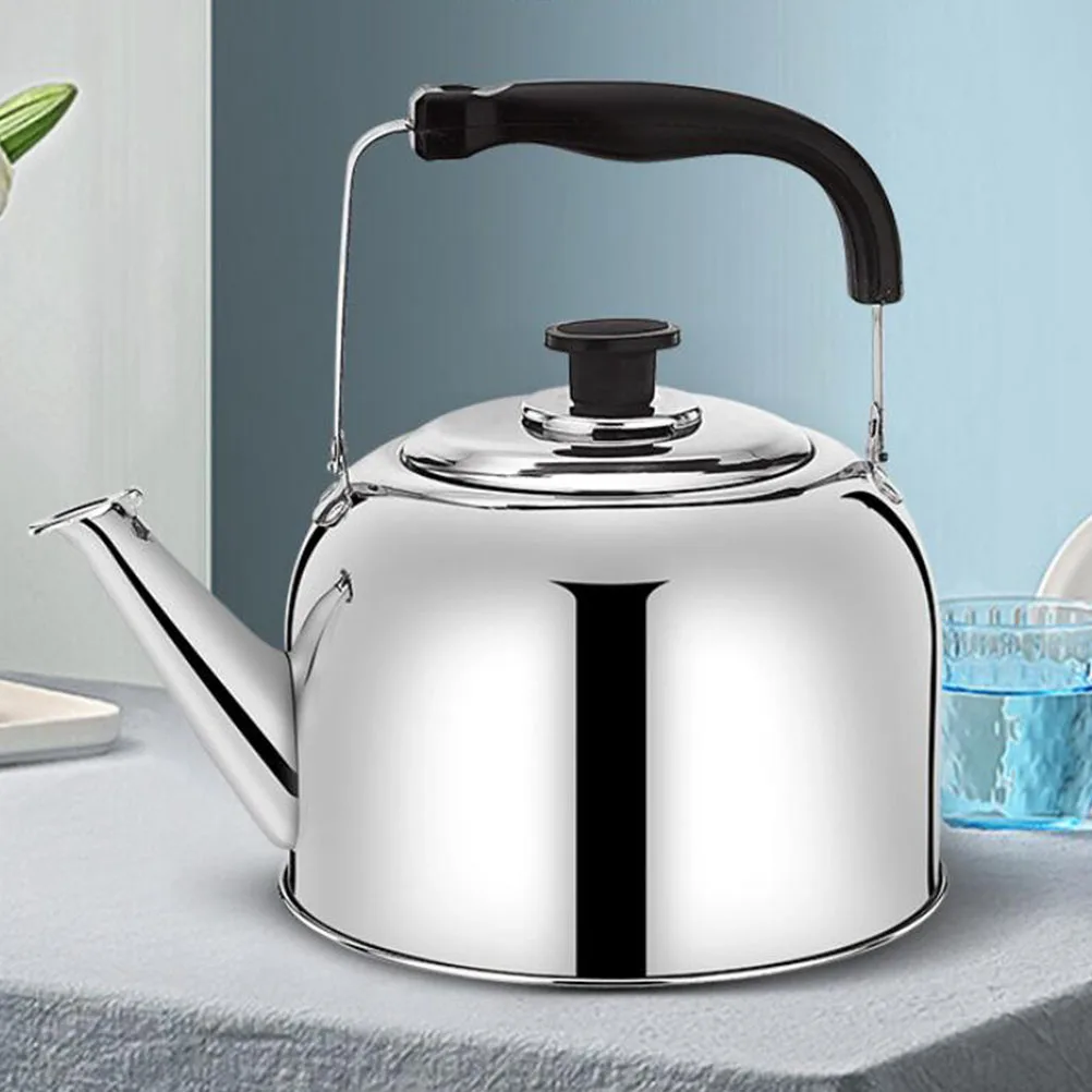 

1Pcs Kettle Stainless Steel Water Heating Kettle Anti-Hot Handle Thickened Teakettle for Home Office