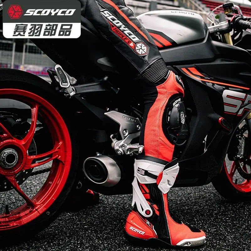 SCOYCO riding boots R3 motorcycle rally shoes CE2 level protective anti-drop breathable four seasons mens motorcycle boots