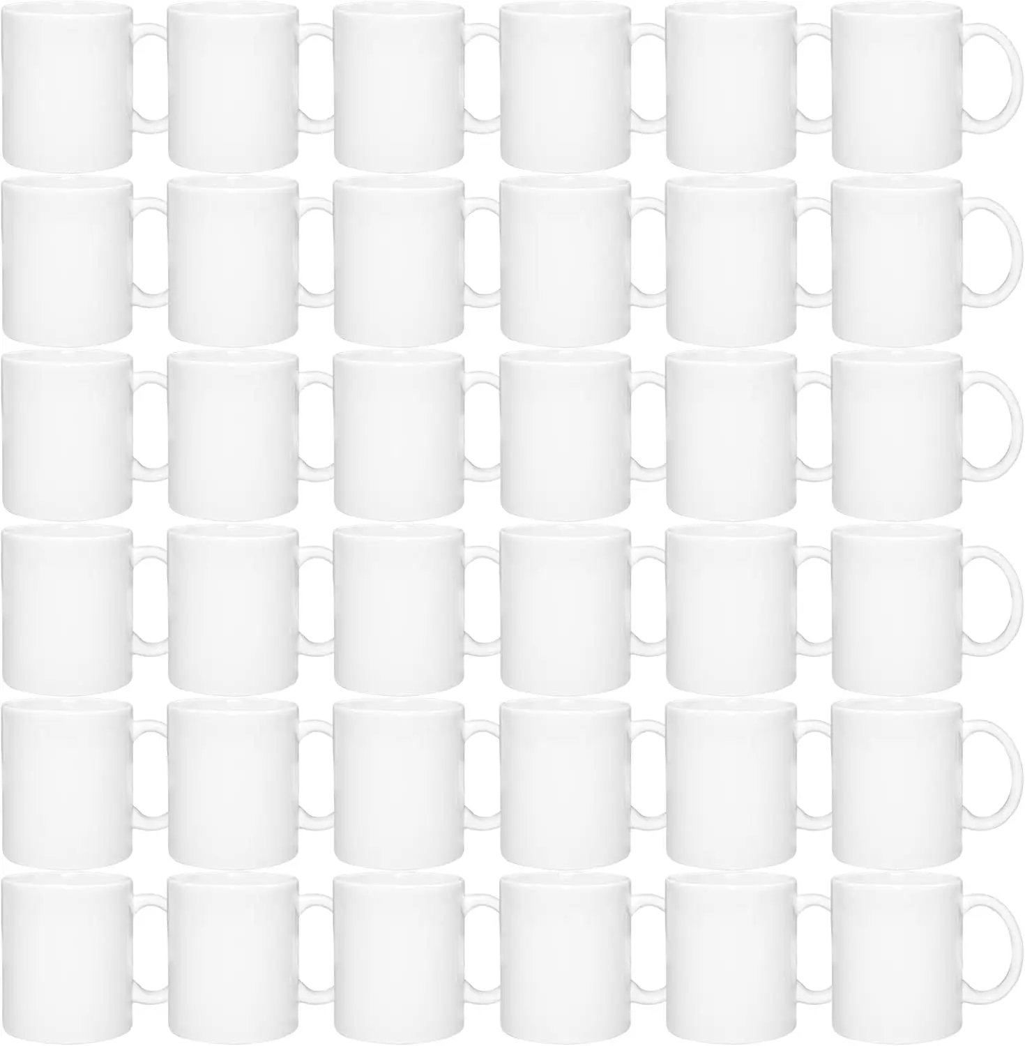 

Set of 36 Sublimation Blanks Dishwasher White Ceramic Coffee Mugs 11oz Blank Ceramic Classic Drinking Cup Mug For Milk Tea