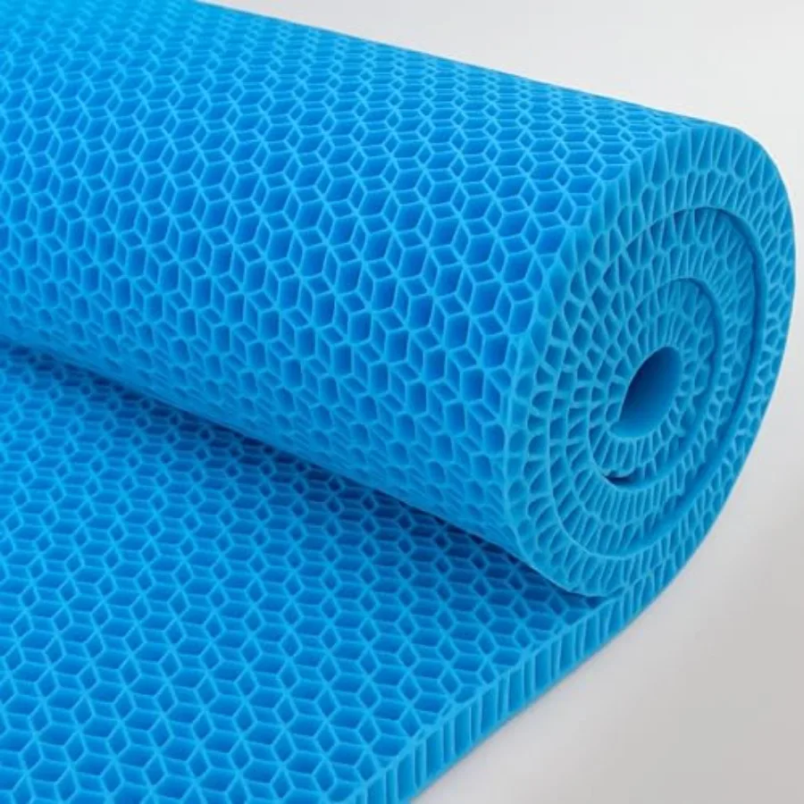 Cooling Gel Mattress Topper - Honeycomb Egg Crate Bed Pad for Hot Sleepers - Ultimate Comfort and Support Mattress Topper for T
