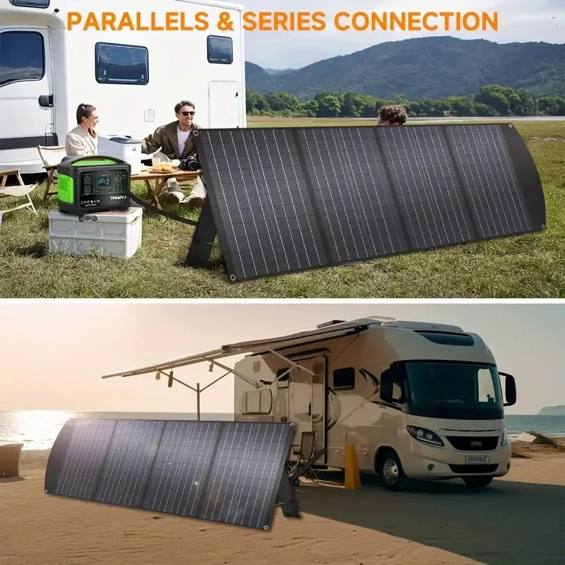 Portable 2000W Foldable Solar Panel Kit, 4-Panel IP65 Waterproof Battery Charger for RV, Marine, Camping & Off-Grid