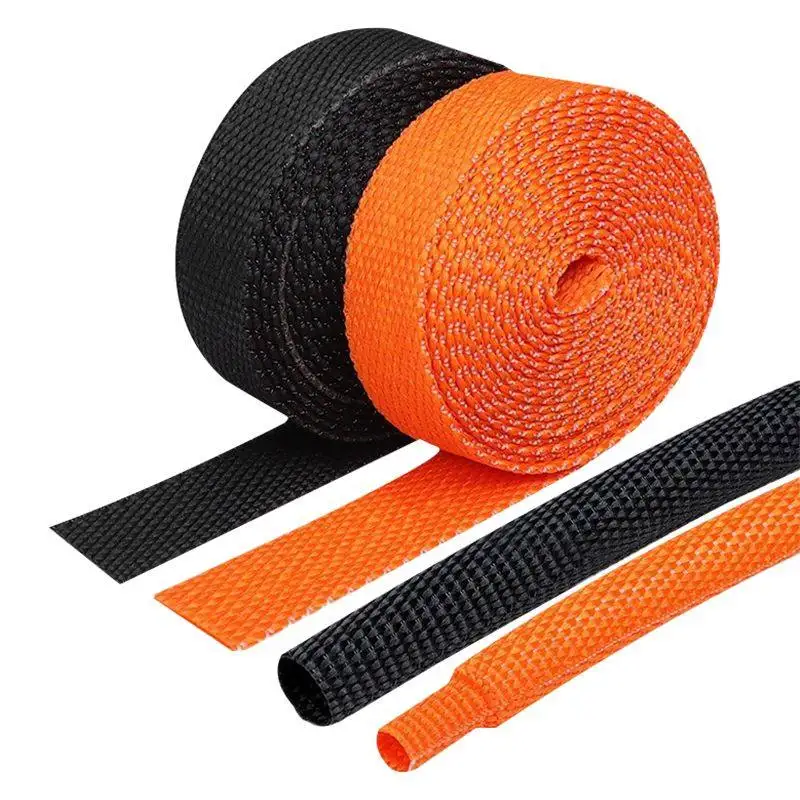 10/1M Braided Heat Shrink Tube Cable Sleeves Insulation Flam Retardant Wire Wrap Sheath Protection Covers Car Line Organizer