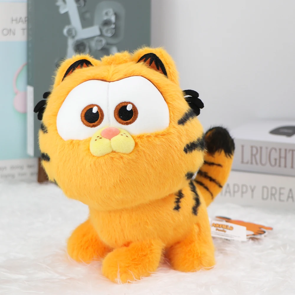 Oryginalna pluszowa zabawka Garfield siedzieć GARFIELD rodzina słodki kociak wypchana lalka miękki plecak brelok wisiorek prezent urodzinowy 10/19/30cm