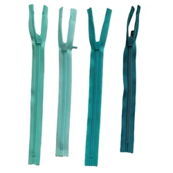 30pcs/Lot Ykk Invisible Zipper Coil Nylon Lace Blue Green Close End Skirt Pant Dress Blouse Shirt Pillow Tailor Sewing Accessory