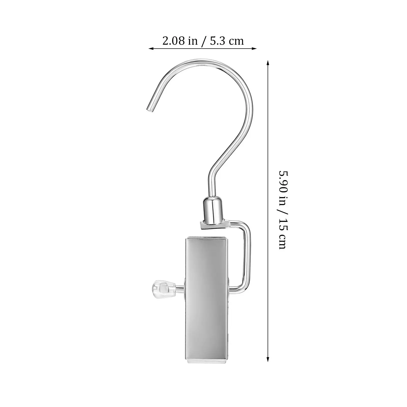 

10pcs Rotating Hanging Clips Traceless Metal Boot Hangers Closet Hooks Laundry Pins Versatile