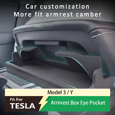 New Fit For Model 3 Central Control Armrest Box Tesla Model 3/Y Car Glasses Box Storage Box Car Interior Accessories