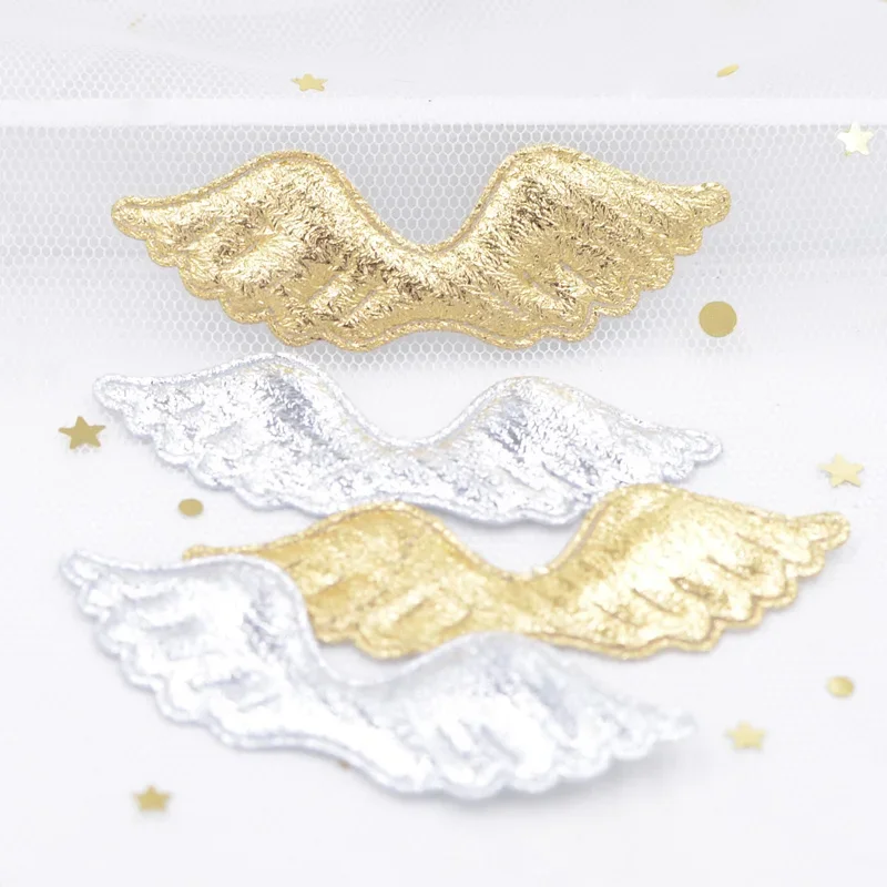 40Pcs Angel Wing Appliques Padded Patches for DIY Cartoon Character Animals Toy Headwear Bowknot Hairpin Decor Accessories