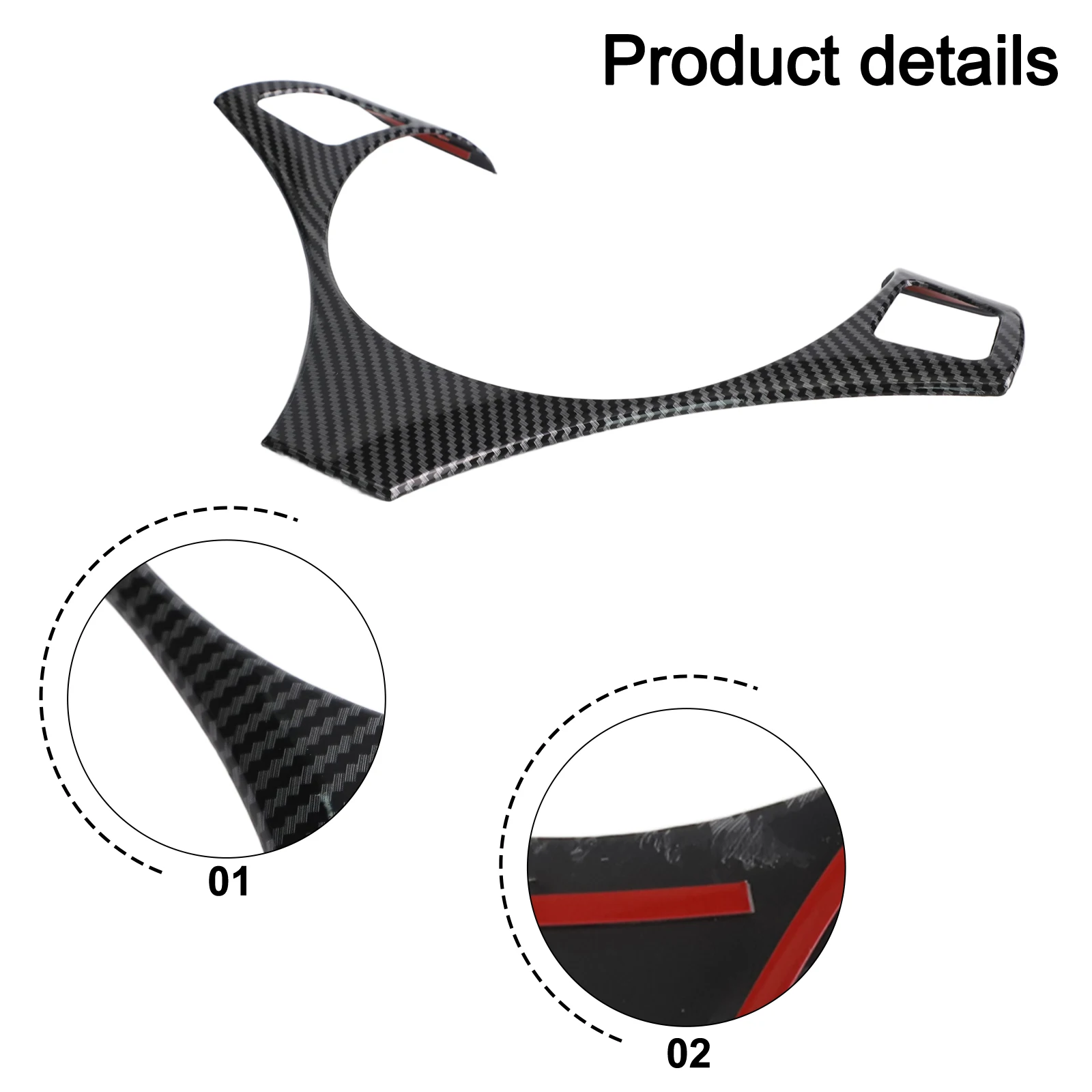 

Черная наклейка на руль автомобиля из углеродного волокна, декоративная наклейка для BMW 3 серии E87 E90 E93, выставка на дорогу!