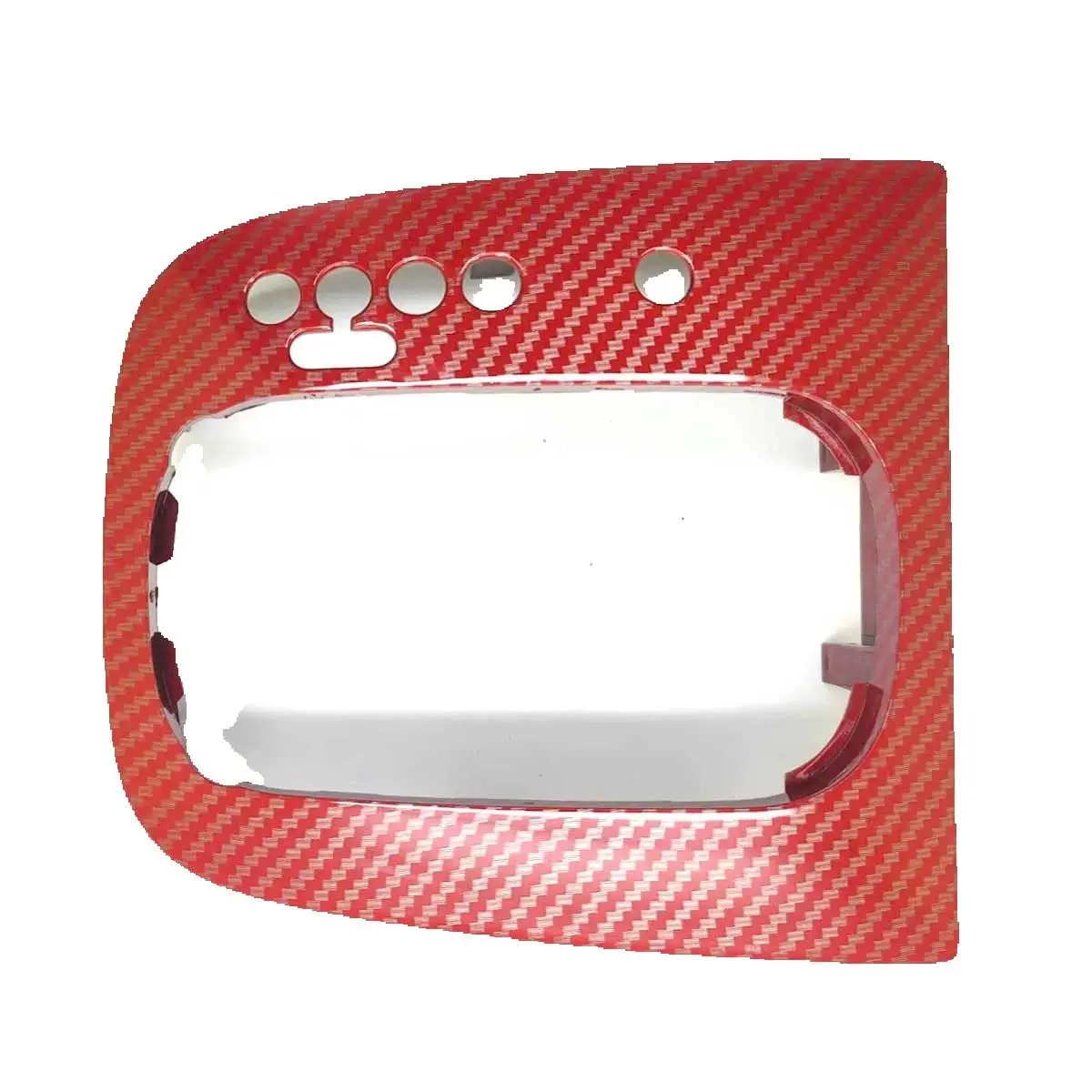 

Carbon Fiber RED Gloss DSG Shift Base Frame Replacement LHD For MK5 Golf GTI/R32 MK5 Jetta GLI,MK6 Golf GTI/R,New Scirocco MK3