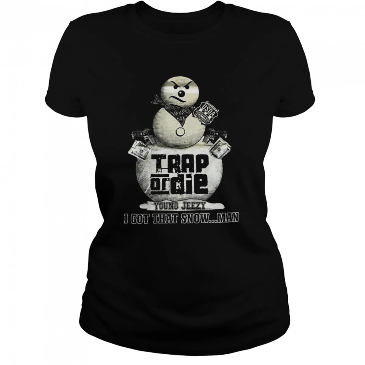 Young Jeezy rapper I got that snowman black T shirt S to 5Xl TA5552