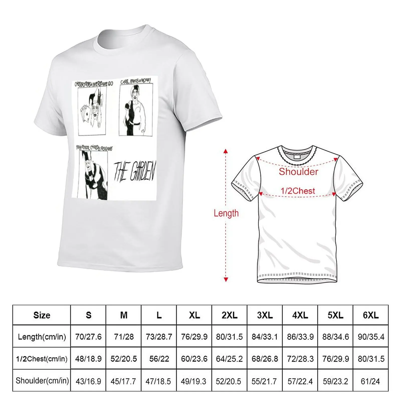 //The Garden Jesters// T-Shirt Luxury man blue archive plain black t shirts men