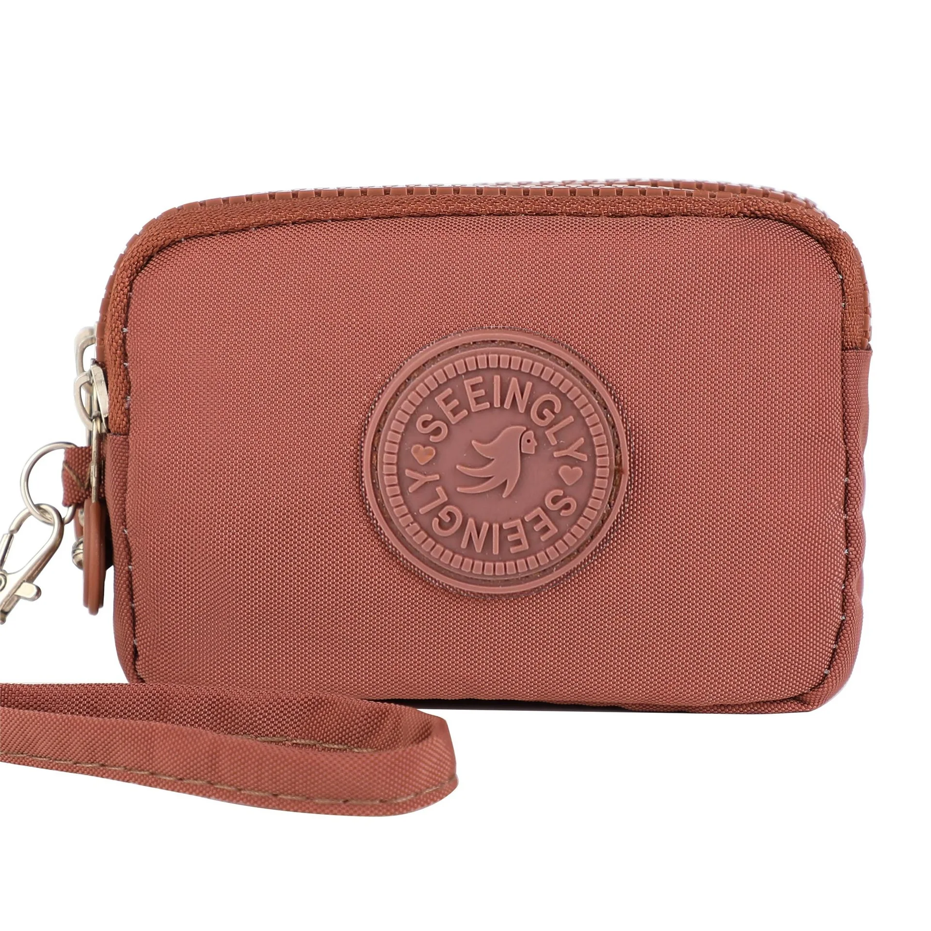 Universal Card Holder Coin Bags Three Layers Large Capacity Purse Zipper Waterproof Wallet Bank ID Credit Card Keys Earphone