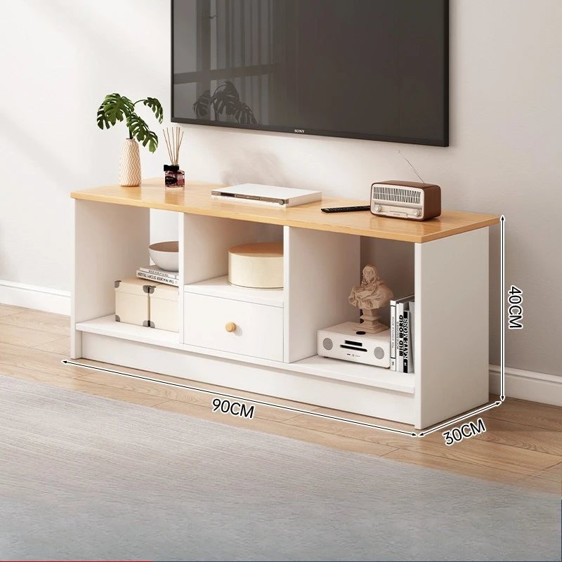 

TV cabinet living room home 2025 new small apartment floor storage integrated bedroom high TV cabinet