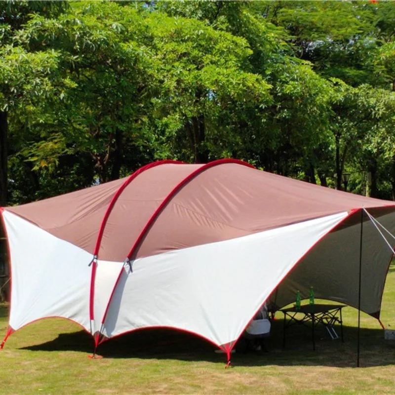 

Outdoor oversized double pole, canopy beach awning living room UV-proof canopy tent